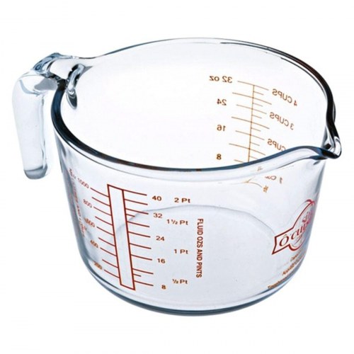 Ô Cuisine målebæger i glas 1 l - gennemsigtig