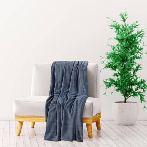 Tæppe 130x170 cm polyester mørkegrå