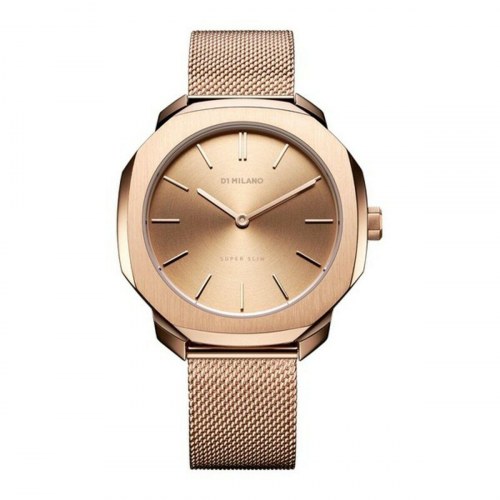 D1 Milano herreur - Ø 36 mm, guld-look, kvarts