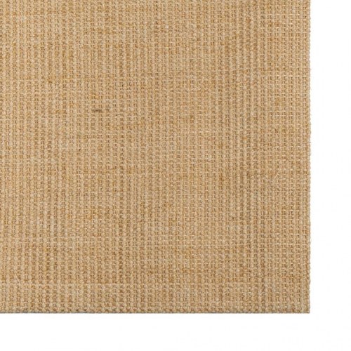 Gulvtæppe i sisal 80 × 200 cm - naturfarvet, skridsikker