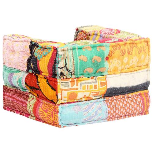 Modulpuf stof patchwork