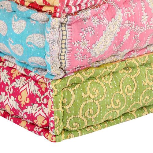 Modulpuf stof patchwork