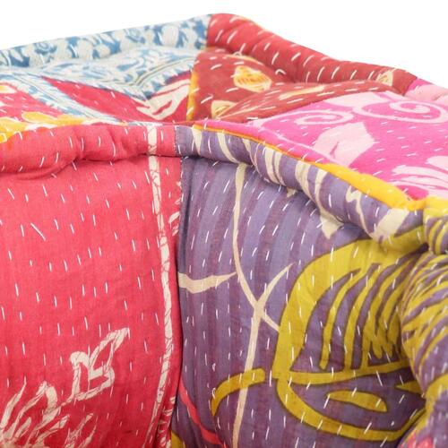 Modulpuf stof patchwork