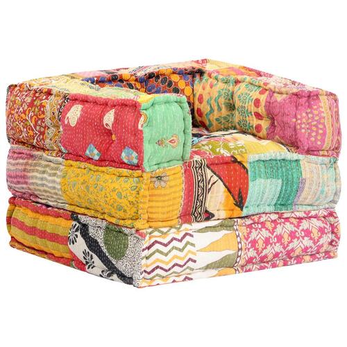 Modulpuf stof patchwork