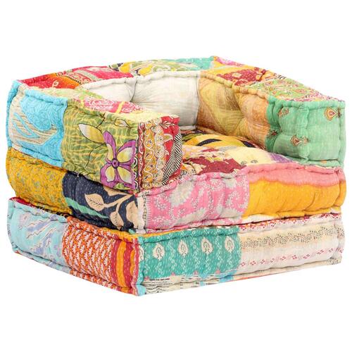 Modulpuf stof patchwork
