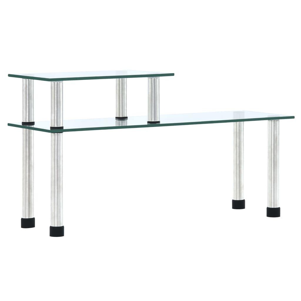 vidaXL køkkenreol 45x16x26 cm hærdet glas transparent