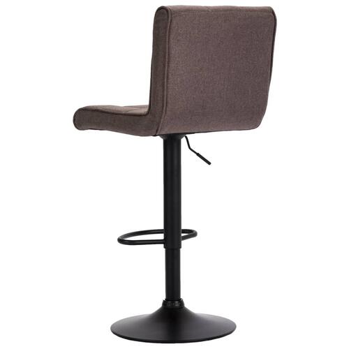 Barstole 2 stk. stof gråbrun