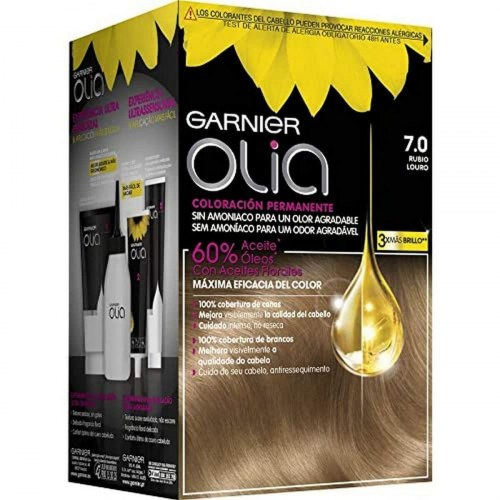 Hårfarve uden ammoniak Garnier Olia 7.0 Blond - sæt