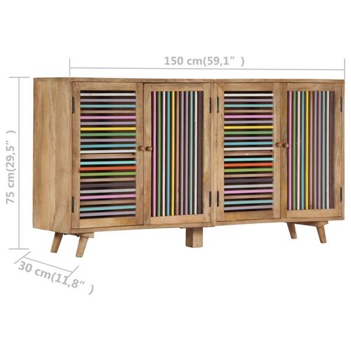 Skænk 150x30x75 cm massivt mangotræ