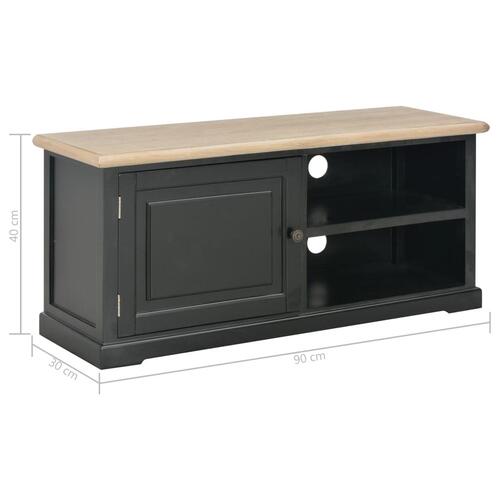 Tv-skab 90 x 30 x 40 cm træ sort