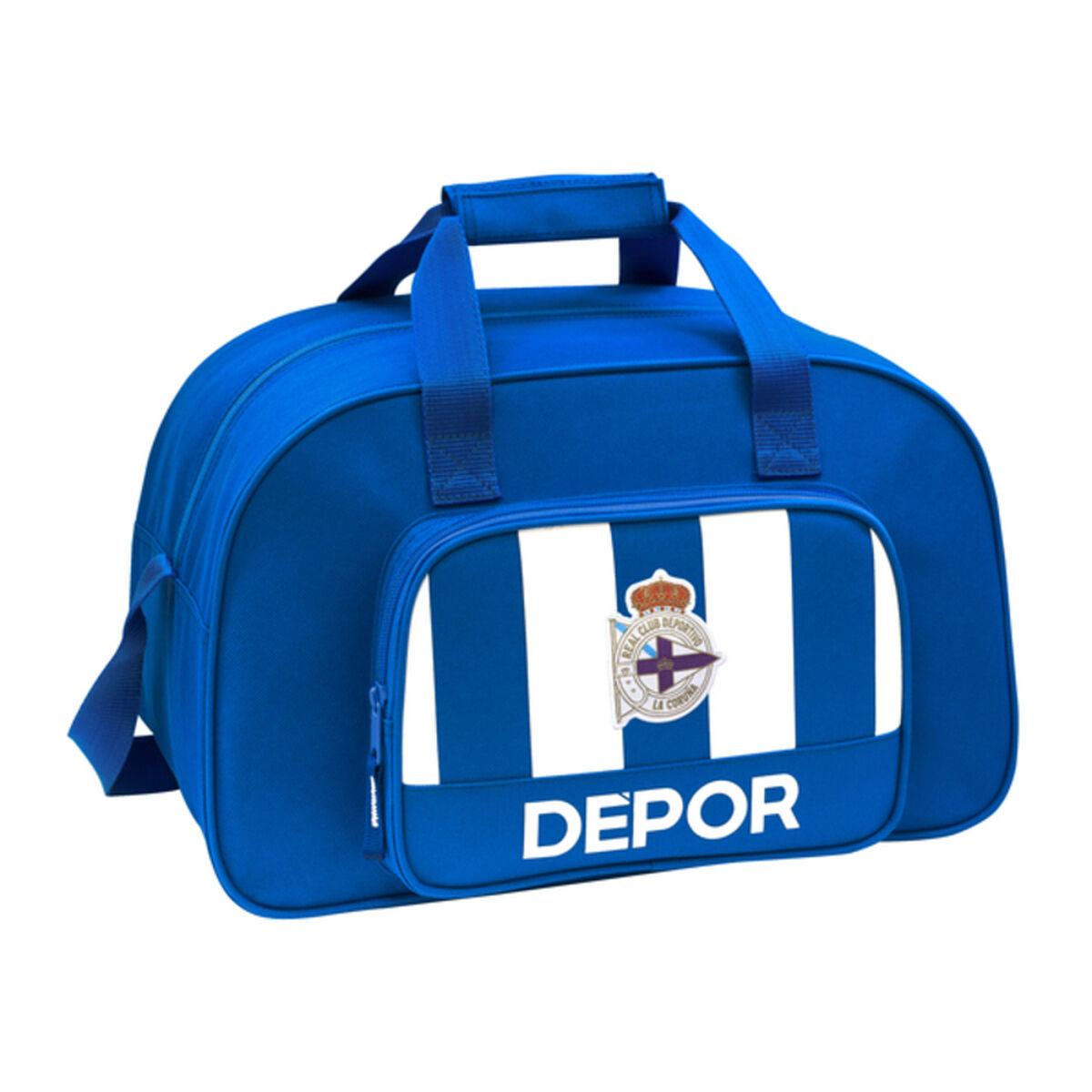 Sportstaske R C Deportivo De La Coruña Blå Hvid 40 X 24 X 23 Cm