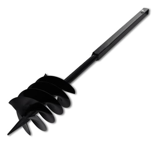Pælebor med håndtag, 180 mm, med forlængerrør, 13 m, stål