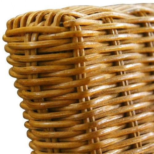 Spisebordsstole 6 stk. naturligt rattan brun