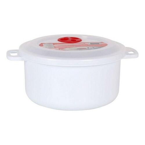 Madkasse med låg til mikrobølgeovn 1,8 L - ø 19 x 10 cm
