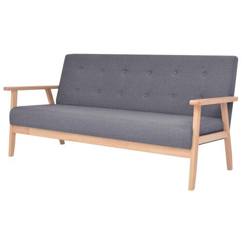 Sofasæt i 2 dele stof mørkegrå
