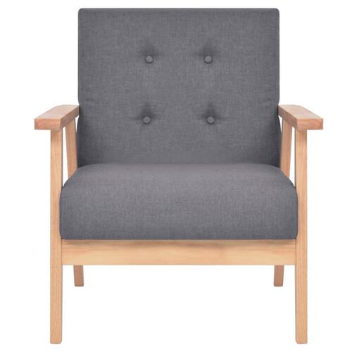 Sofasæt i 2 dele stof mørkegrå