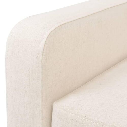 2 personers sofa stof cremehvid