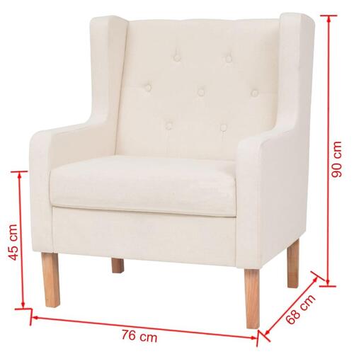 2 personers sofa stof cremehvid