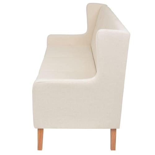 2 personers sofa stof cremehvid