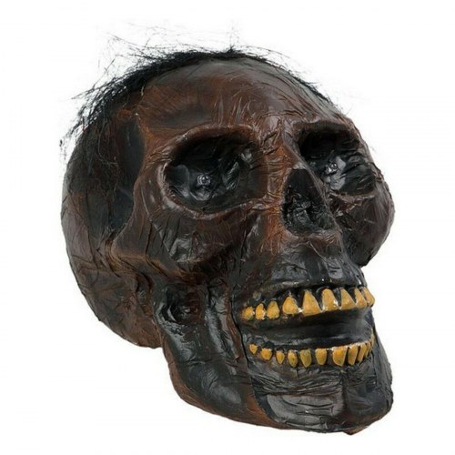Halloween kranium Voo Doo - brun, 19 × 22 cm (1 del)