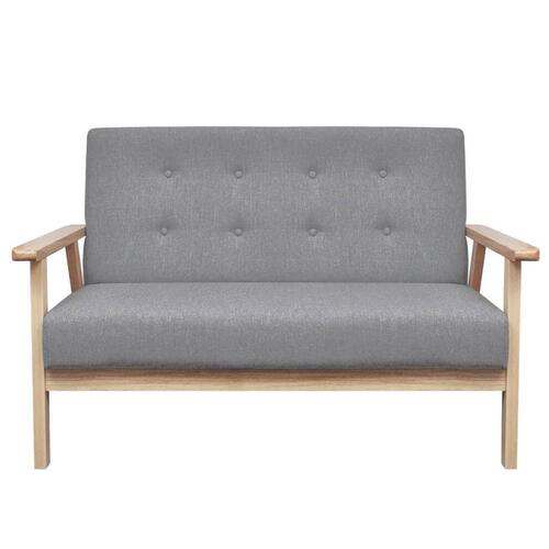 2 personers sofa stof lysegrå