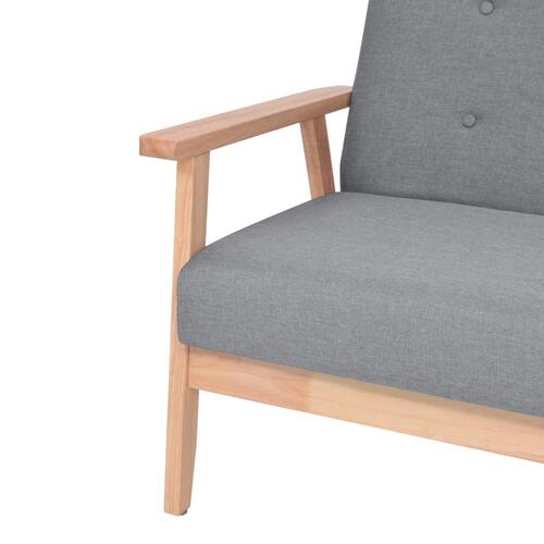 2 personers sofa stof lysegrå