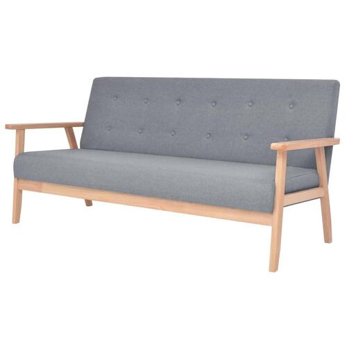 2 personers sofa stof lysegrå