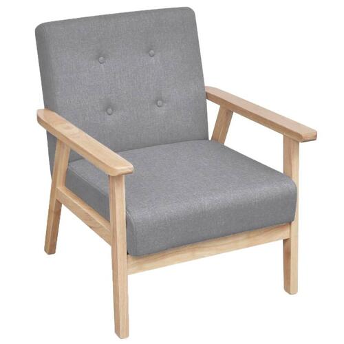 2 personers sofa stof lysegrå