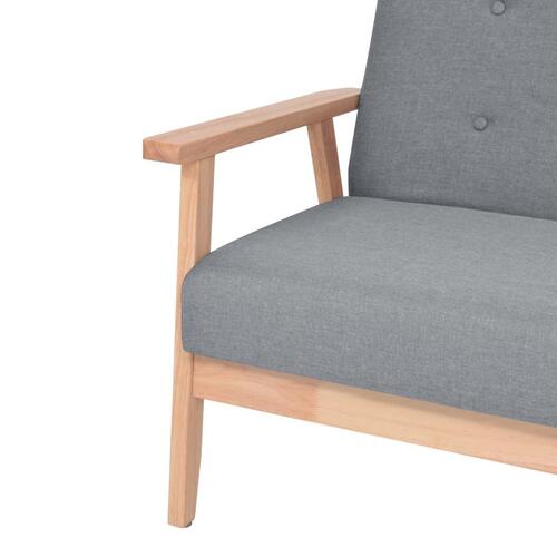 2 personers sofa stof lysegrå