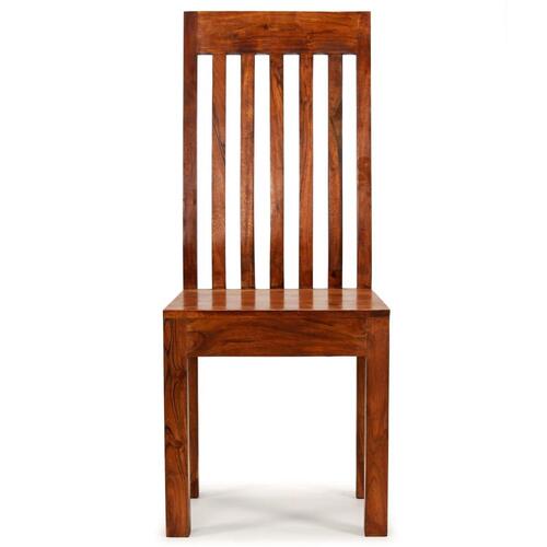 Spisebordsstole 6 stk. massivt træ med sheeshamfinish moderne