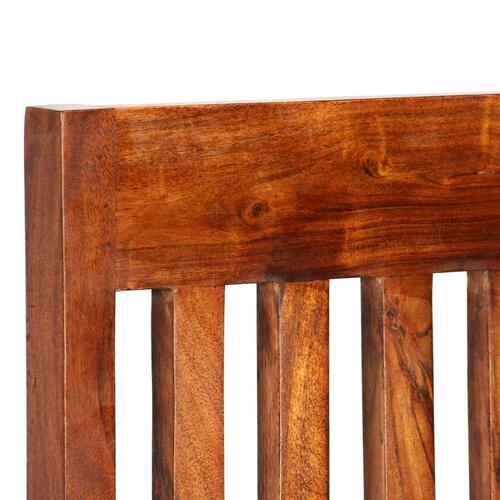 Spisebordsstole 6 stk. massivt træ med sheeshamfinish moderne