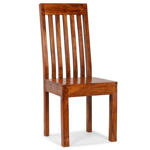 Spisebordsstole 6 stk. massivt træ med sheeshamfinish moderne