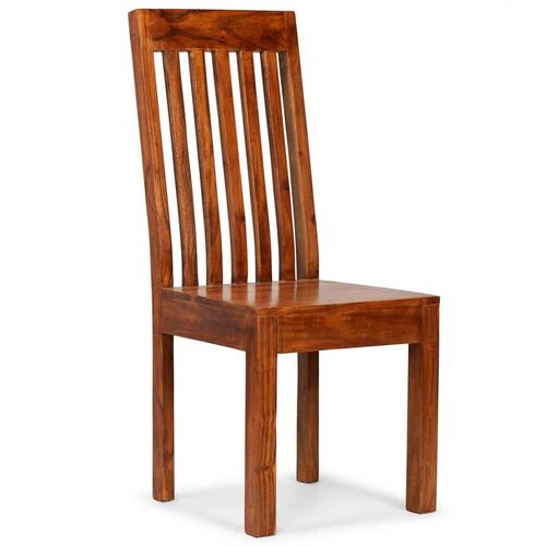 Spisebordsstole 6 stk. massivt træ med sheeshamfinish moderne