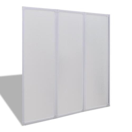 Bruser Badekar væg skærmbillede 141 x 132 cm 3 Sammenfoldelig Paneler