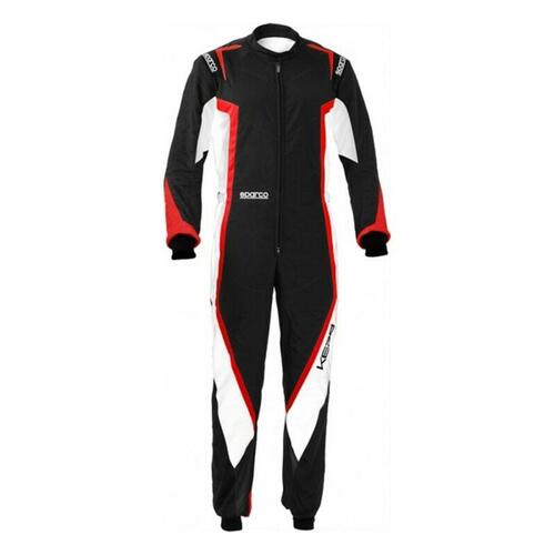 Gokart dragt Sparco K44 Kerb Sort/Rød (Størrelse L)