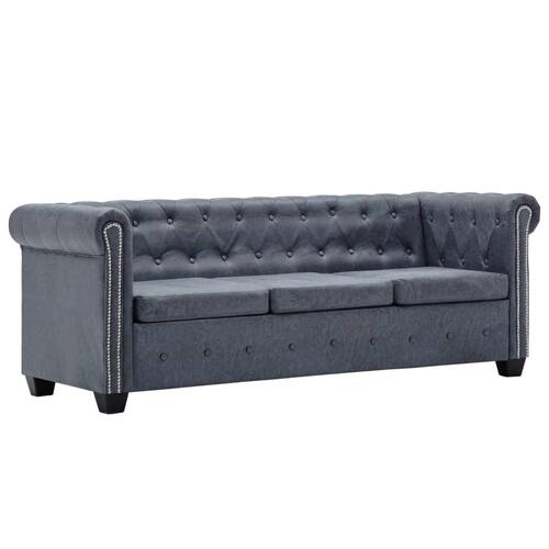 Chesterfield sofaer imiteret ruskind går