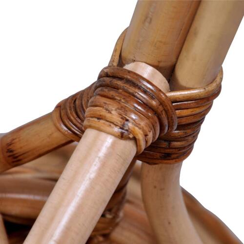 Havestole 4 stk. naturligt rattan brun