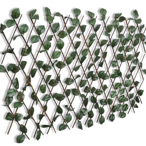 Pilehegn med espalier med kunstige blade 5 stk. 180 x 90 cm