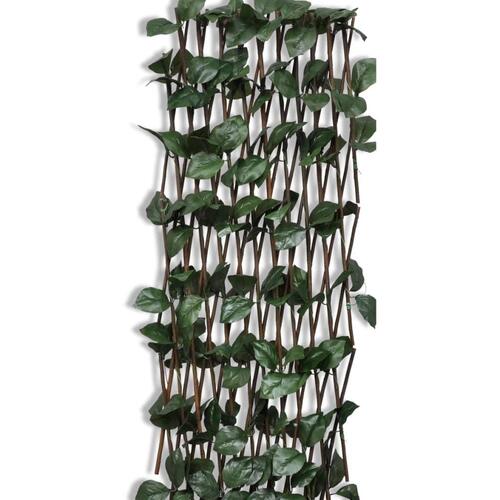 Pilehegn med espalier med kunstige blade 5 stk. 180 x 90 cm