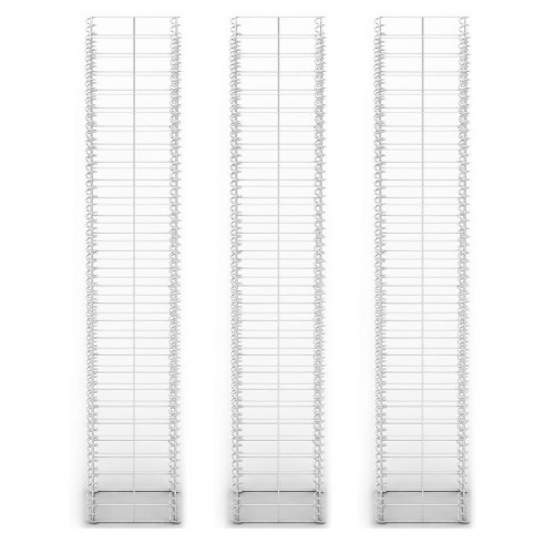 Gabionsæt 3 stk. galvaniseret ståltråd 25 x 25 x 150 cm