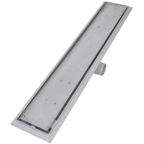 Lineære bruseafløb 2 stk. 730 x 140 mm rustfrit stål
