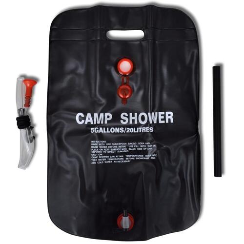 Camp Shower solopvarmede campingbrusere 2 stk. 20 l
