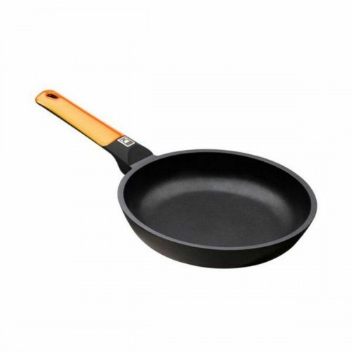 Stegepande BRA 24 cm - smedet aluminium med Teflon, sort/orange