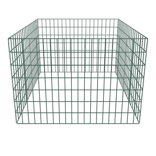Firkantet kompostbeholder til haven 100 x 100 x 70 cm