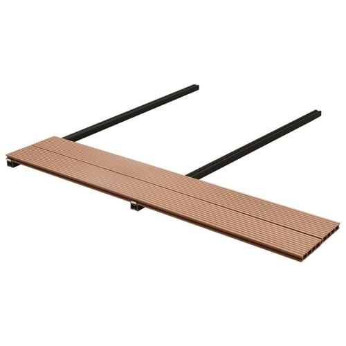 WPC-terrassebrædder med tilbehør 25 m² 4 m brun