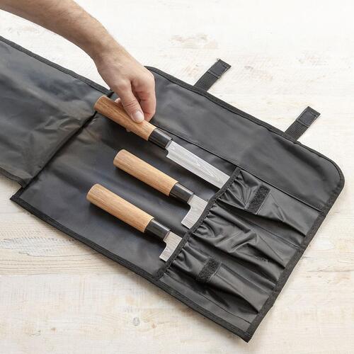 Sæt med knive med professionel bæretaske Damas·Q InnovaGoods