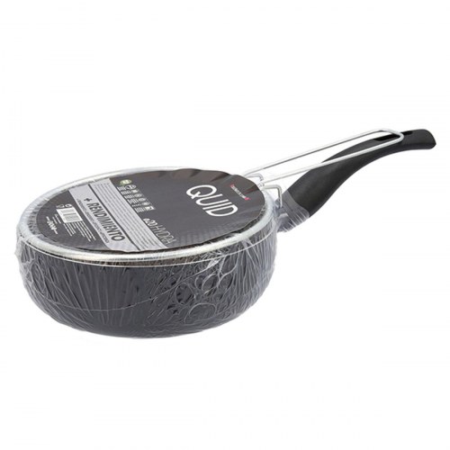 Hydra stegepande med friturekurv - sort, metal og bakelit, Ø20 cm