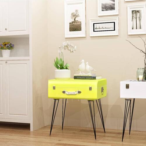 Sengeskabe 2 stk. 49,5 x 36 x 60 cm gul