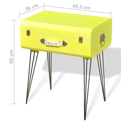 Sengeskabe 2 stk. 49,5 x 36 x 60 cm gul