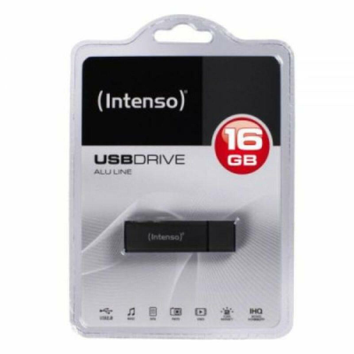 USB-flashdrev INTENSO Alu Line 16 GB - antracit